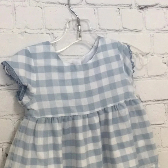 Tommy Bahama 12 Blue White Checkered Dress - Picture 2 of 6